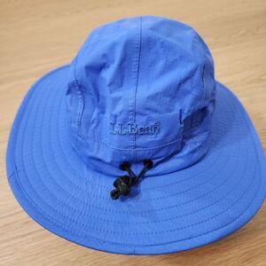 LL BEAN Unisex Vintage Gore-Tex Rain Bucket Boonie HAT Size Medium Bright Blue